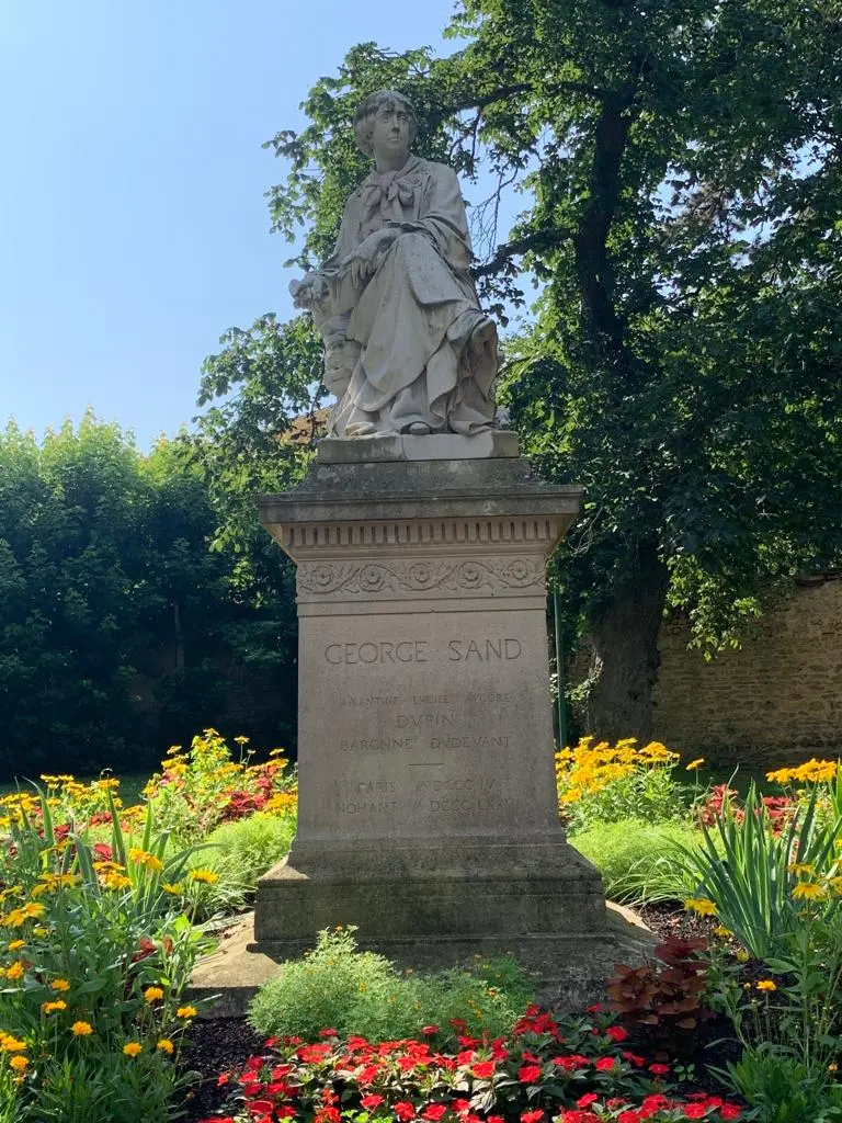 Statue of George Sand in La Châtre, France